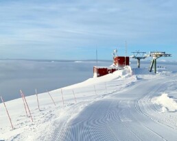 Utforsakning Offpist Tarnaby Alpint Skidakning Fjall Slalom Liftsystem 2